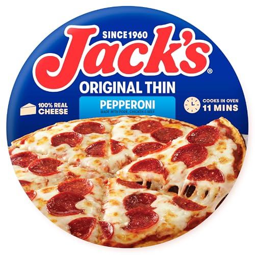 Jack's Original Thin Crust Pepperoni Frozen Pizza, 14.3 oz