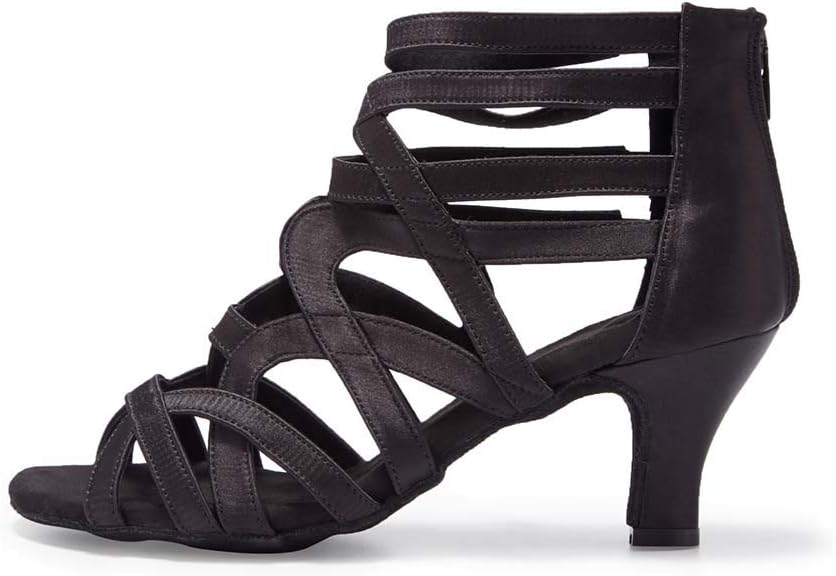 Ballroom Dance Shoes for Women Salsa Latin Wedding Party Boots 2 1/2 inch Heel S206 - Image 6