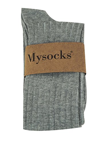 Image of Mysocks Knee High Socks for Women Men Combed Cotton Seamless Toe Tall Long High Socks