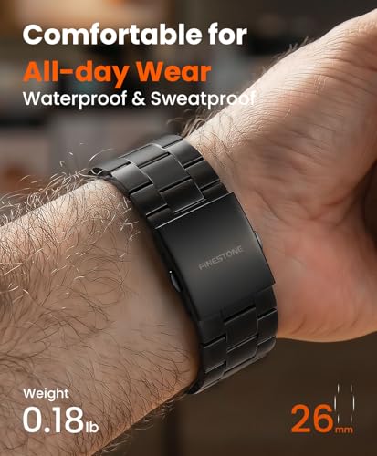 Image of Titanium Watch Band Compatible with Apple Watch Ultra 3 & Ultra 2 1 49mm - 26mm Wide-Body Metal Apple Watch Ultra Band with Scratch Resistant DLC Coating for men - CRNS01 Business Series