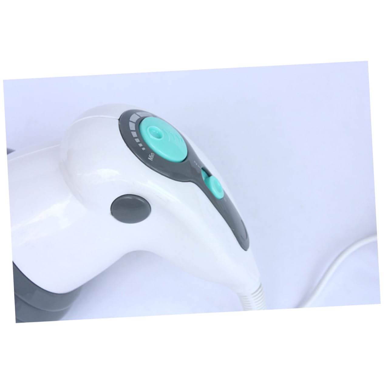 FOMIYES Masajeador Anticelulítico Multifuncional y Cubierta Protectora de Silicona y Abs Masaje Vibratorio, 4 Cabezales de Masaje para Espalda y Cintura