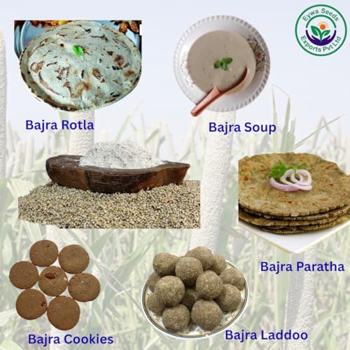 Image of Eywa Seeds Organic Bajra Flour (10 Kg) For Eating And Cooking|Pearl Millet Grains|Produce Of India From Organic Farms