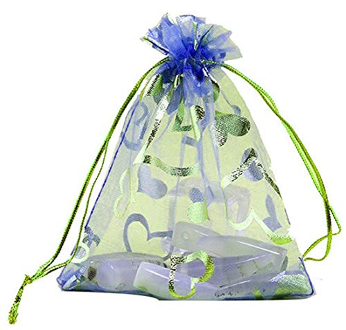 Image of Silk Beingelegant-Large Size Organza Favor Potli Bag Shagun /Return Gift /Dry Fruit Pouches 24X18 Cms Pack of 15 pieces,Multicolor