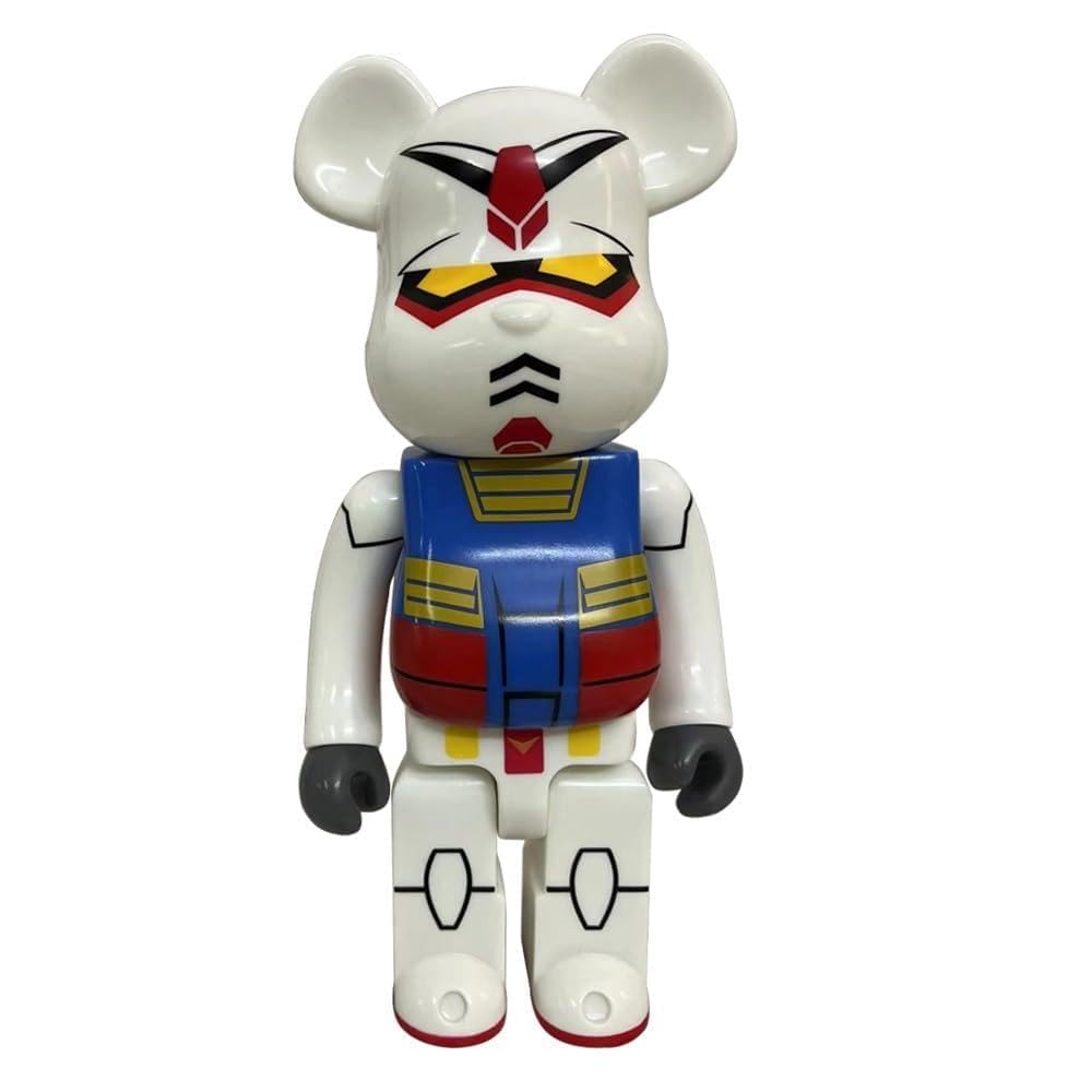 MKOLKGNE 28cm/11in Bearbrick Violent Bear Doll Model,Building Blocks Bear Handmade Collectible Toy,400% Display Case Ornament