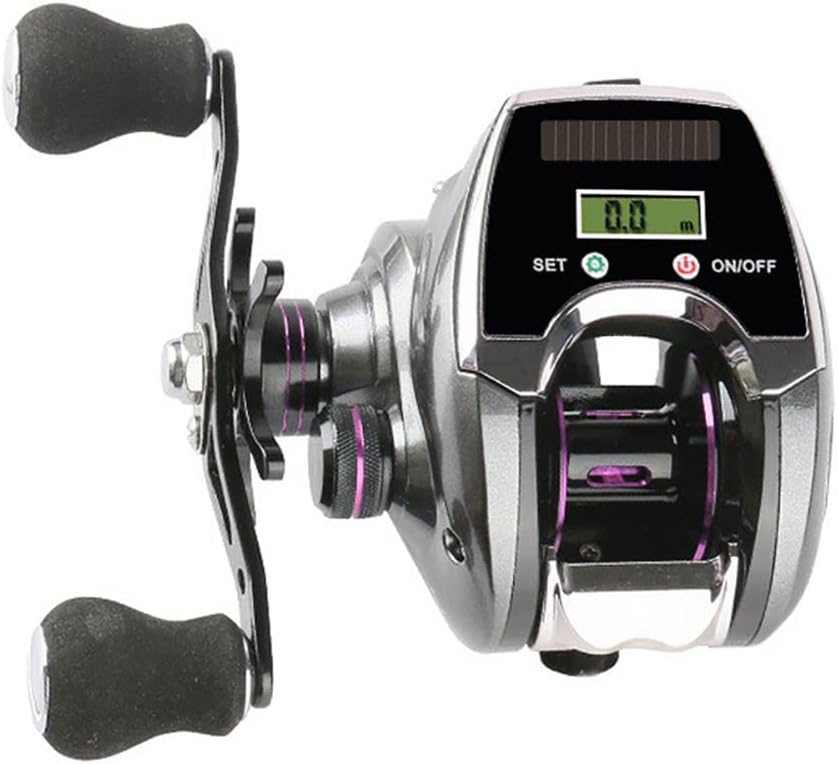 Fishing Wheel, Electric Fishing Reel with Digital Display, Professional Water Drop Wheel, with Magnetic Braking System, for Fishing Freshwate Saltwater,Right Hand