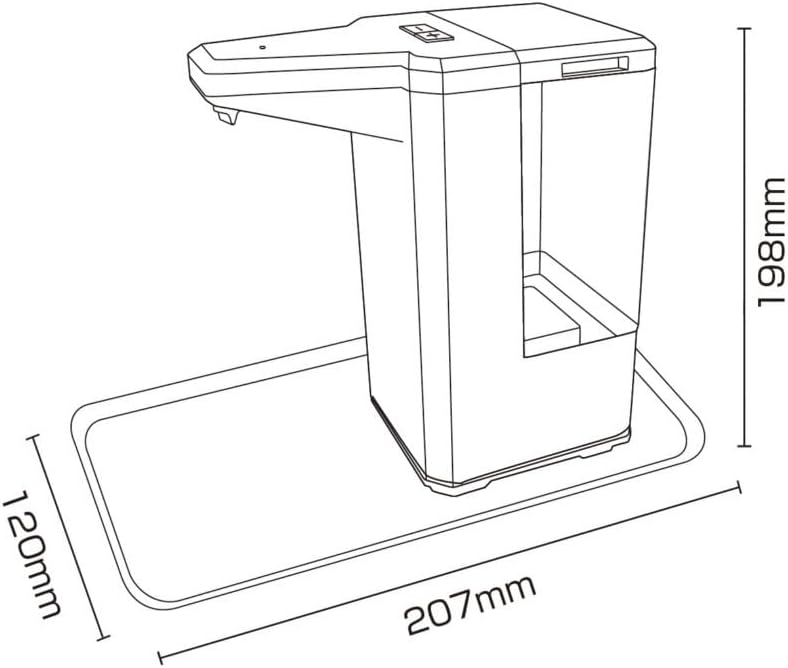 卓上型アルコールディスペンサー（500ml）/M1849ES-500WKJ/測定/包装/物流/専門 - 株式会社シロ産業 卓上型センサー式ディスペンサー