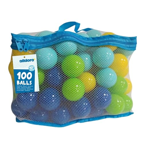 alldoro-60382 Pelotas para Piscina de Bolas de plástico, Color Colorido (60382)