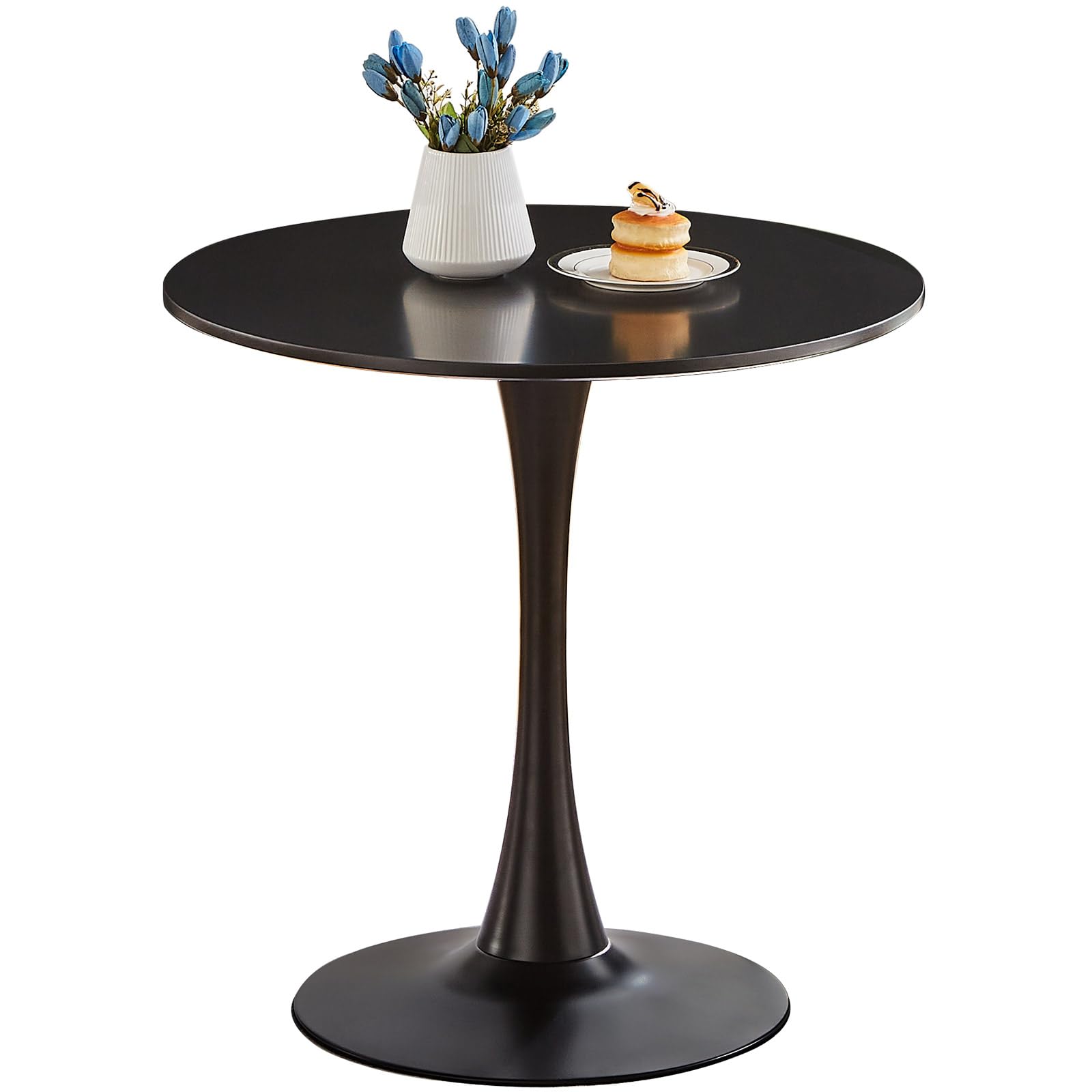 Elepbear 27.5 Inch Black Tulip Table