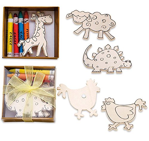 DISOK - Madera para Colorear Infantil - Detalles y Regalos para niños, Comuniones, Bodas, Colegios, Guarderias
