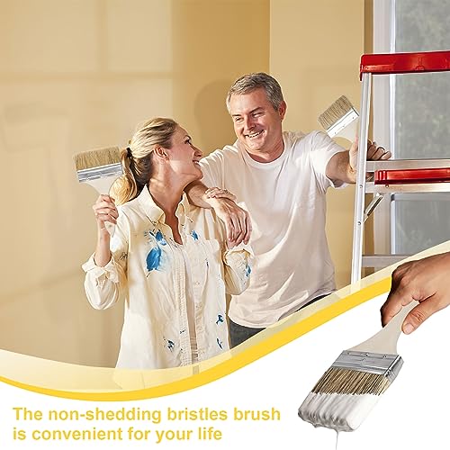 Multipurpose Paint Brush, 2 pcs Large Fence Paint Brush 4.9 inch, 3.9 inch, Thick Masonry Painting Brushes for Varnishing, Staining, Wood, Wall, Shed, Decking, Furniture 7 Multipurpose Paint Brush, 2 pcs Large Fence Paint Brush 4.9 inch, 3.9 inch, Thick Masonry Painting Brushes for Varnishing, Staining, Wood, Wall, Shed, Decking, Furniture - Image 7