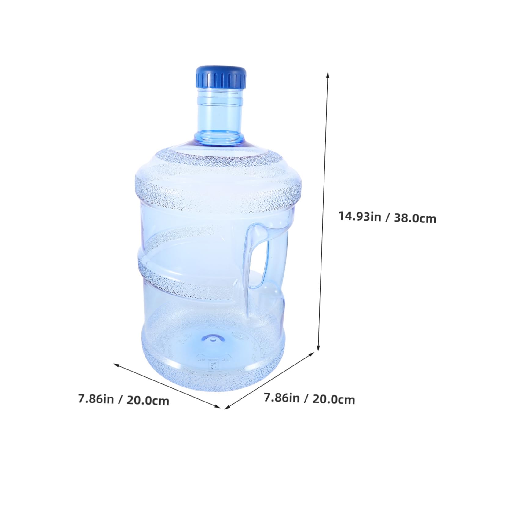 Tragbarer 7,5l Wasserbehälter fürs Camping aus PC mit Griff Auslaufsicherer Kanister mit Zapfhahn für Sommerferien und Outdoor Aktivitäten