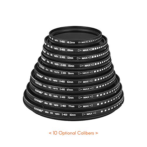Docooler Zomei 67Mm Ultra Slim Fader Variável Nd2-400 Nd Neutro Densidade Filtro Nd2 Nd4 Nd4 Nd16 Nd