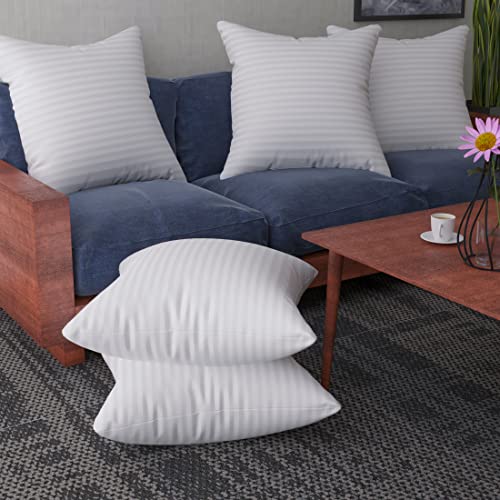 Image of LA VERNE Luxury Premium Cloth Microfibre Blown Technology Filled Cushion Filler Pack of 5 (16 inchX16 inch) (White)