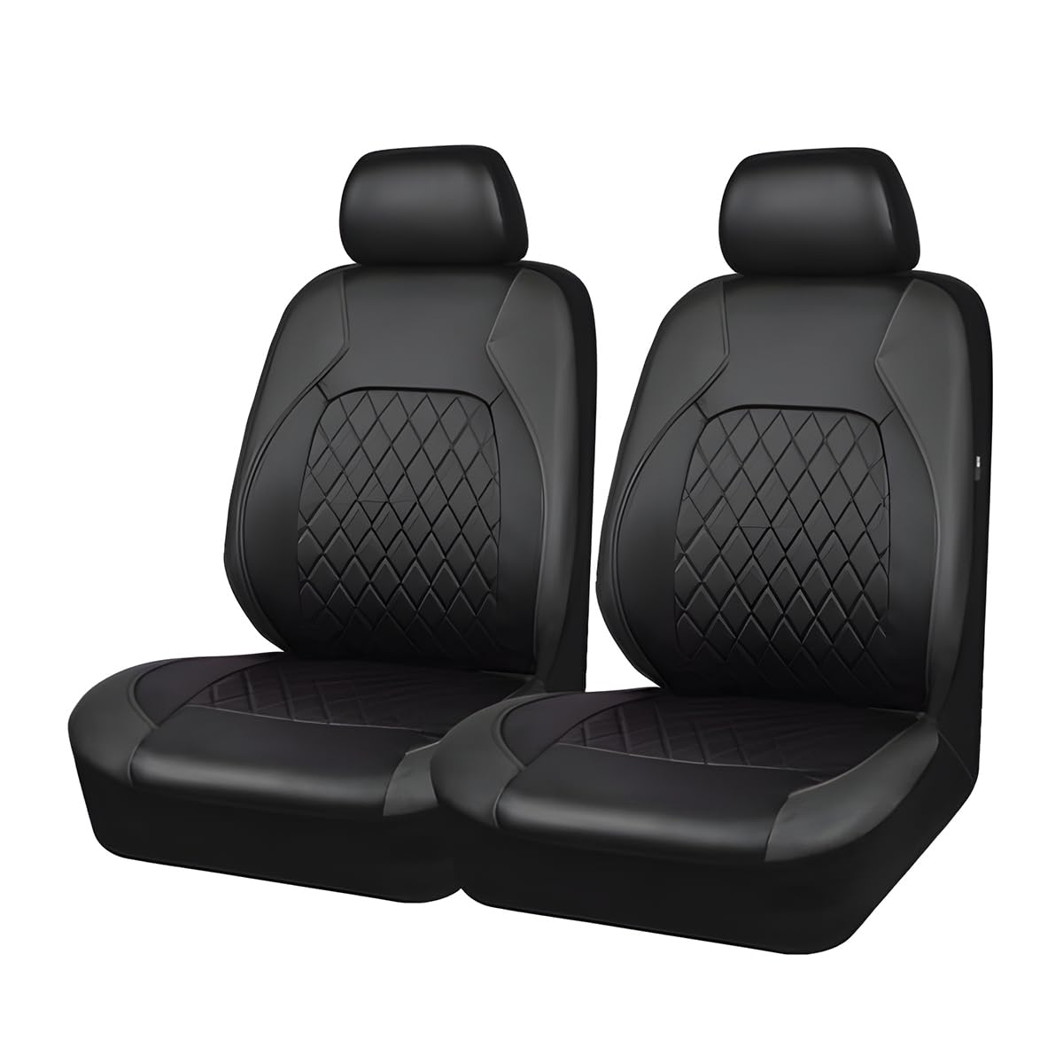 Coprisedile Auto Universale Nero Per Passeggero - Set 2 Pezzi Con Poggiatesta - Foto 5