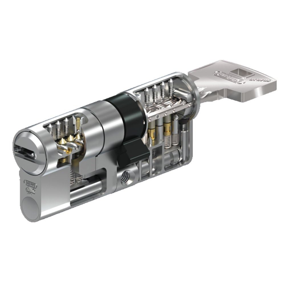 ABUS Bravus.2500 MX Magnet Doppelzylinder 30|30 | Sicherheitszylinder mit Magnet-Technologie | Höchster Kopierschutz | Patentschutz bis 2038 | 5 Schlüssel + Sicherungskarte | Einzelschließend
