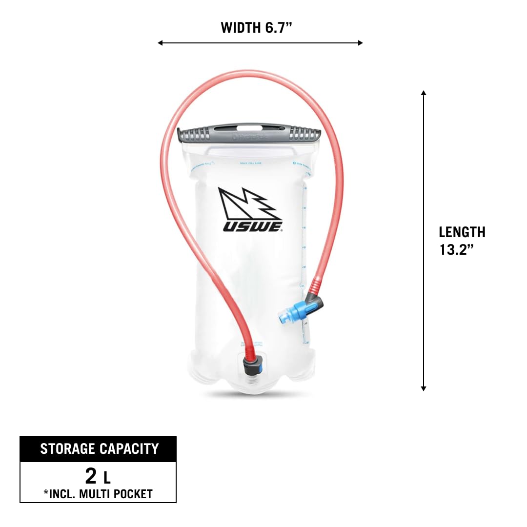 USWE Neck Brace - Sistema di idratazione SP2, 0,5 l, Colore: Nero