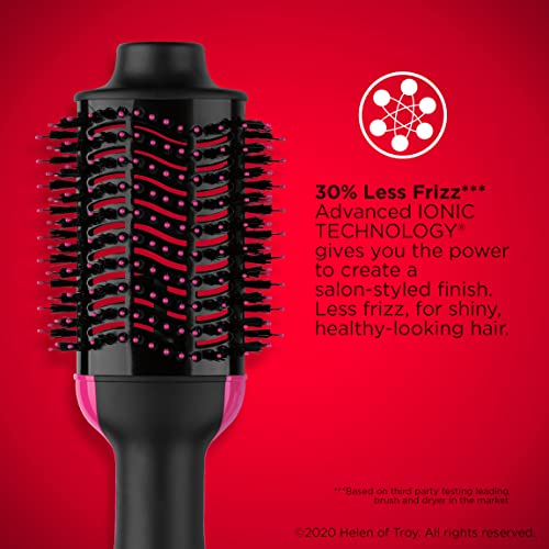 REVLON One-Step Hair Dryer And Volumizer Hot Air Brush, Black