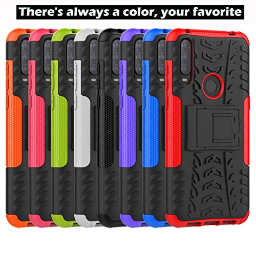 HAOTIAN Cover per Alcatel 3L 2020 Cover e 2 Vetro