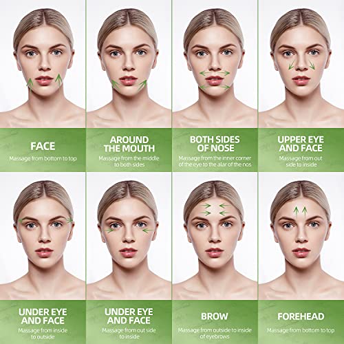 Aecw ST-103 Natural Jade Roller For Face Eyes Tool Jade Facial Roller Noiseless Facial Massage Roller thumb #4
