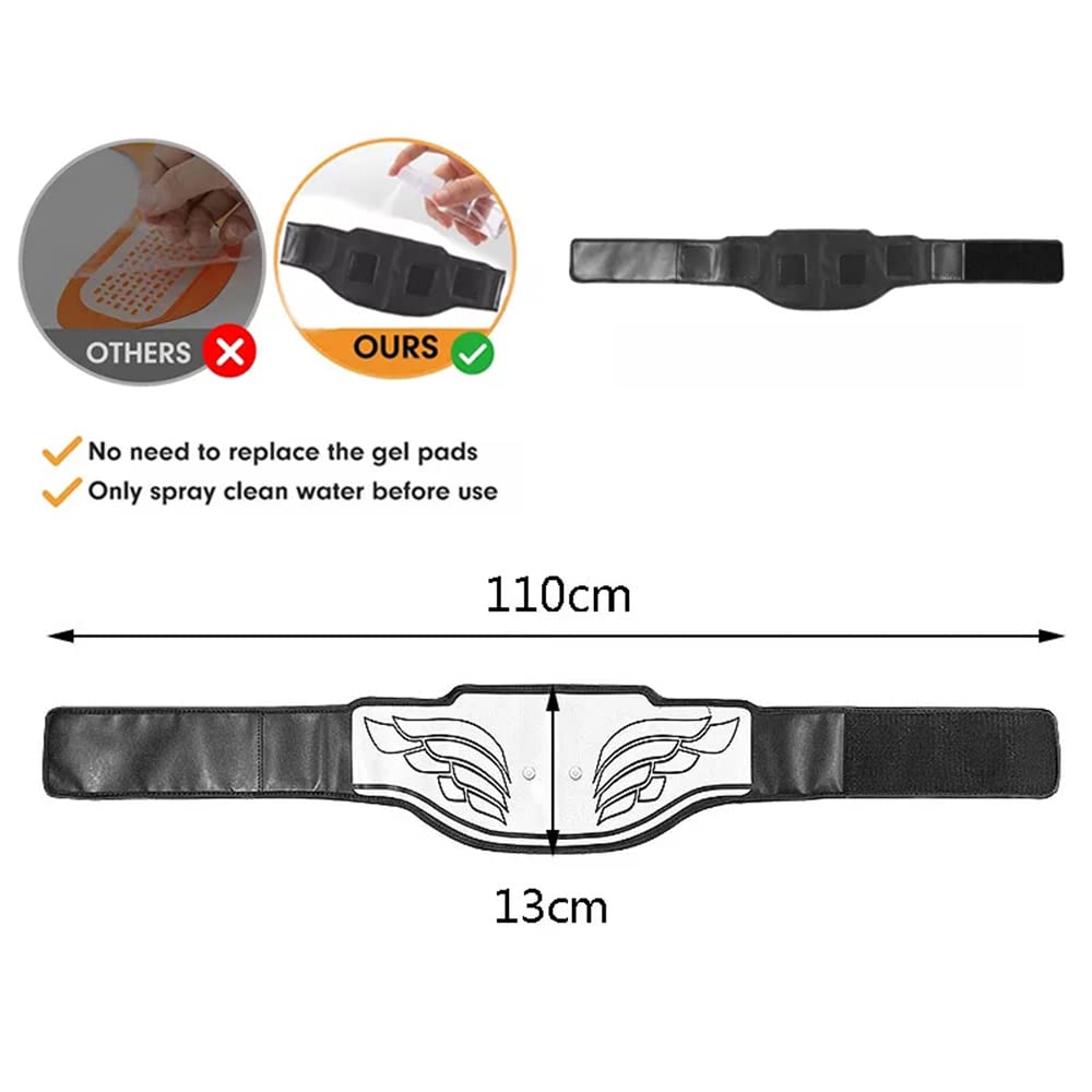XININ Estimulador Muscular Eléctrico De 12 Modos Cinturón De Vibración Abs Entrenador De Músculos Abdominales EMS Equipo De Entrenamiento Físico Cinturón De Gimnasio En Casa