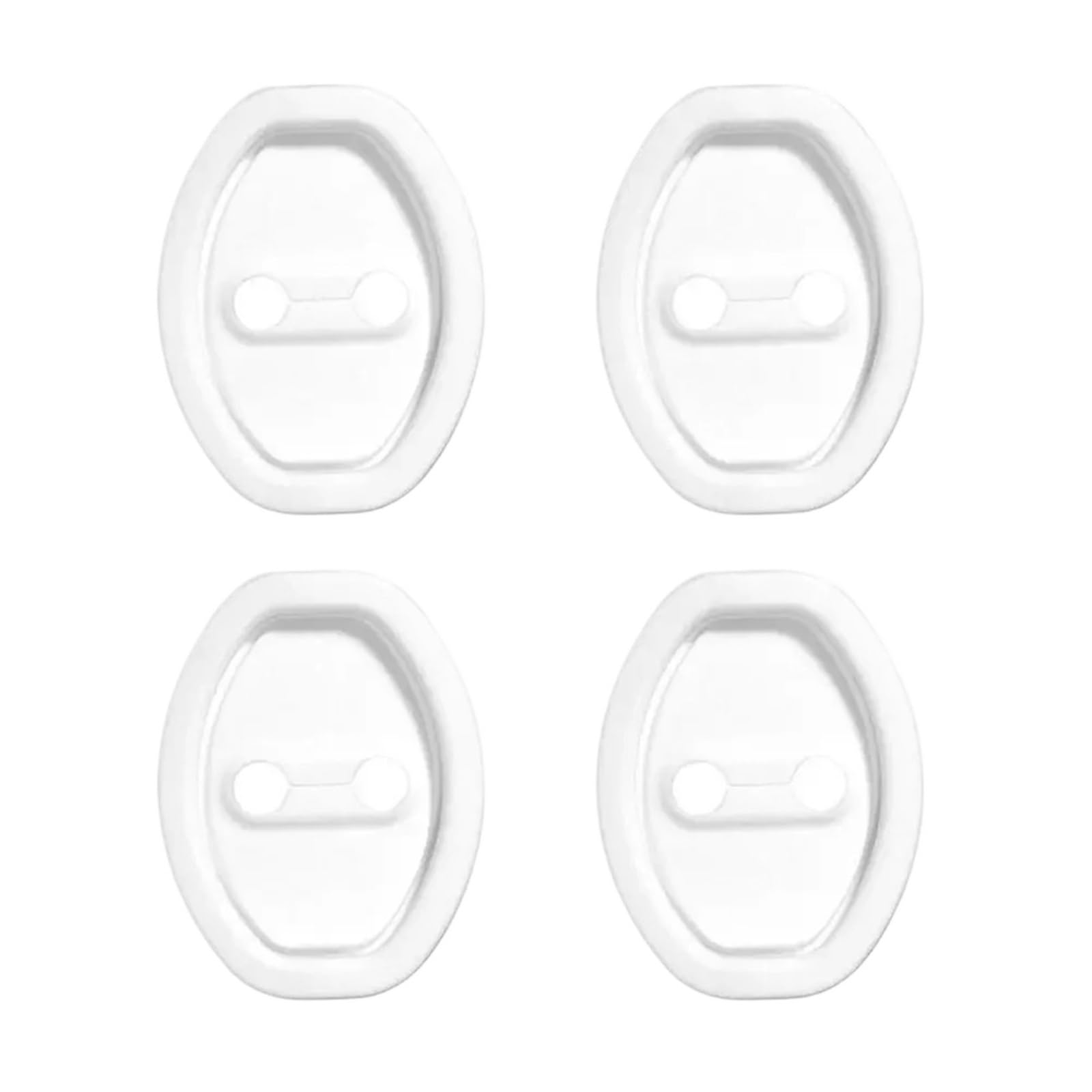 12pcs Silent Car Silicone Door Lock Buckle Protective Absorber Protection Auto Cover Cushion Crash Shock Access(White)