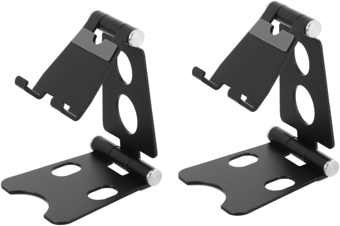 Gadpiparty 2pcs Desktop Phone Holder Stand Flexible Cellphone Holder Foldable Phone Stand for Desk Mini Rack