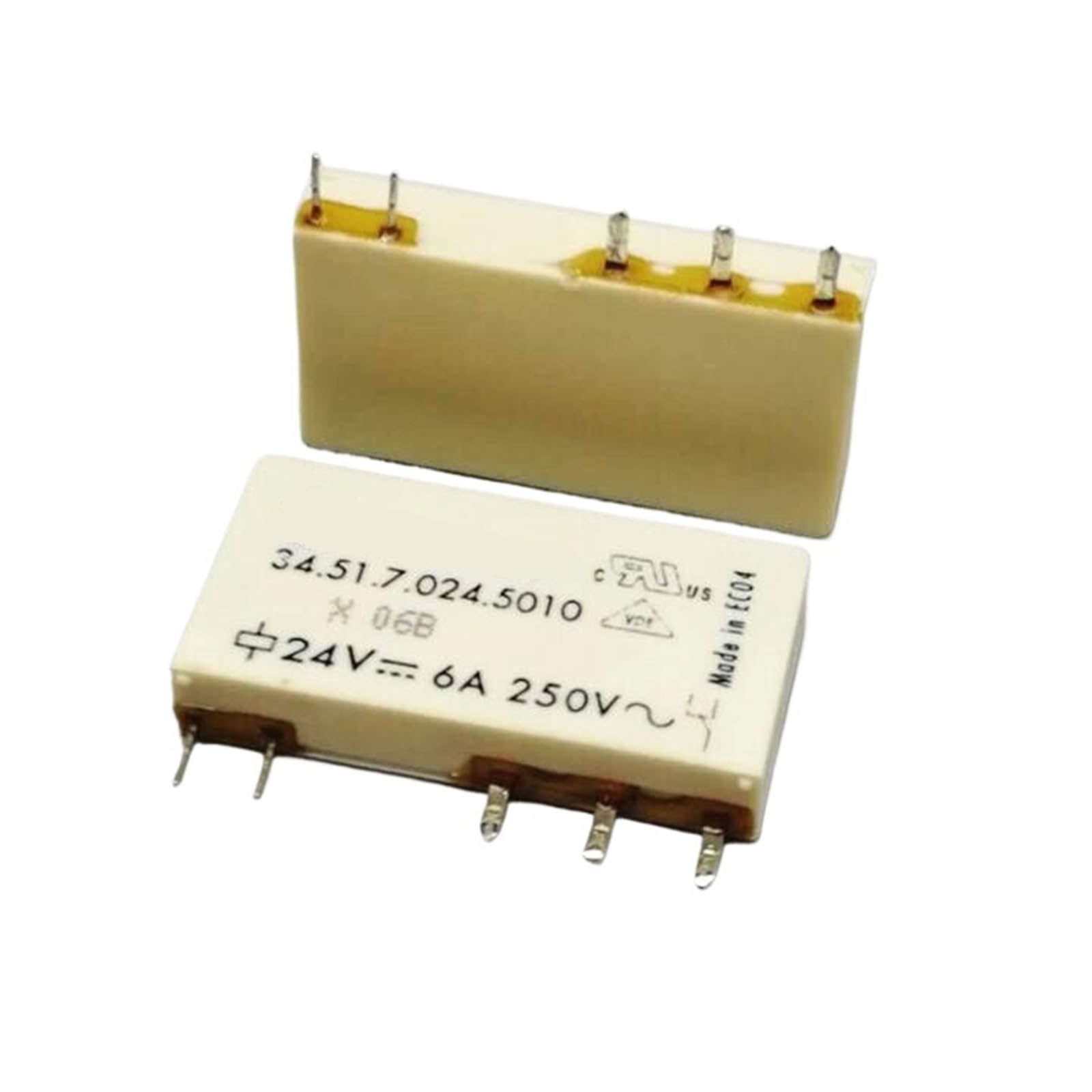 Relais 24V 345170245010 avec isolation haute tension 6A 250VAC pour automates