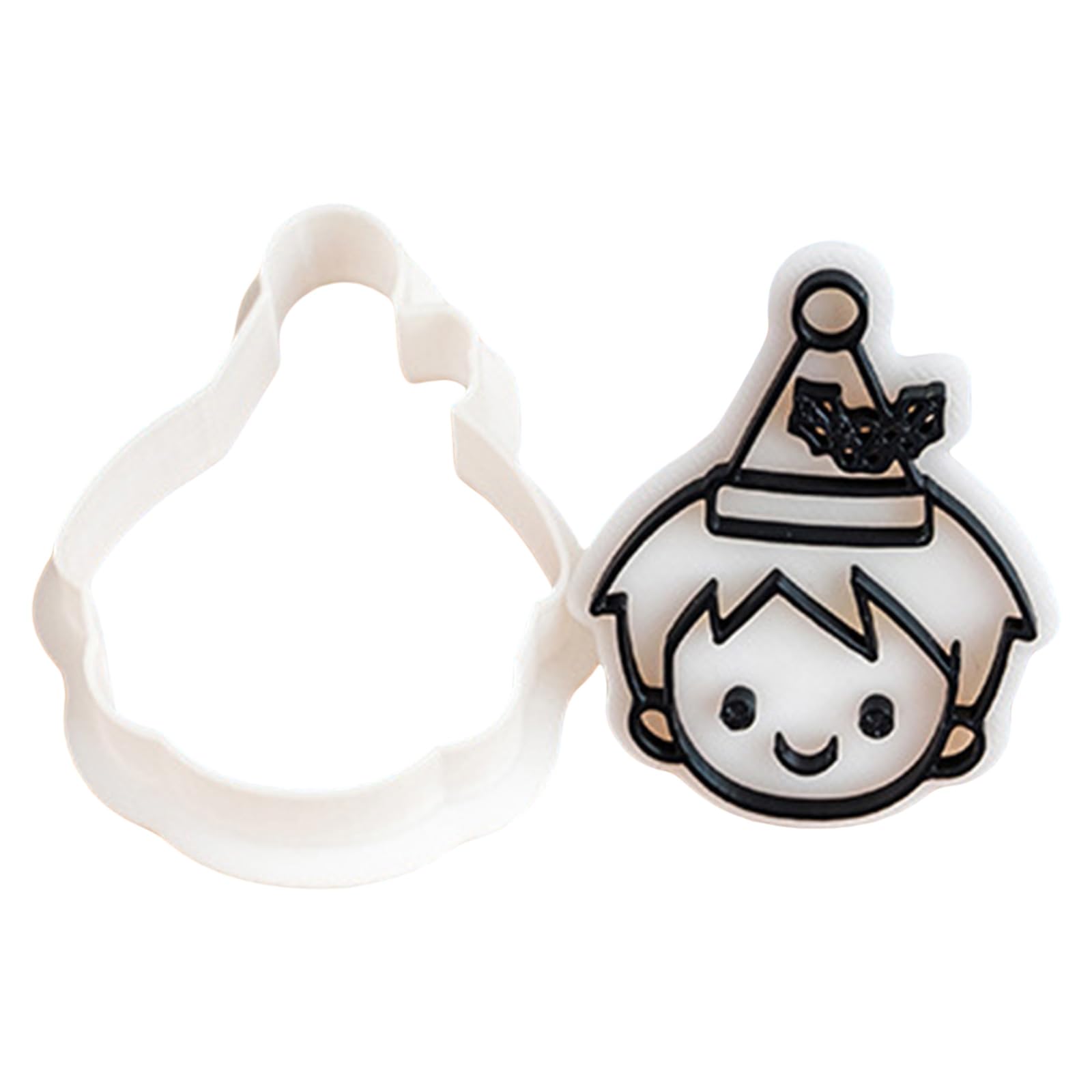 Xinsheinelry 1 Set Small Dough Molds Small Cookie Molds Biscuit Cutter Christmas Pastries Texture for Family Baking Fun Family Gathering Cookie