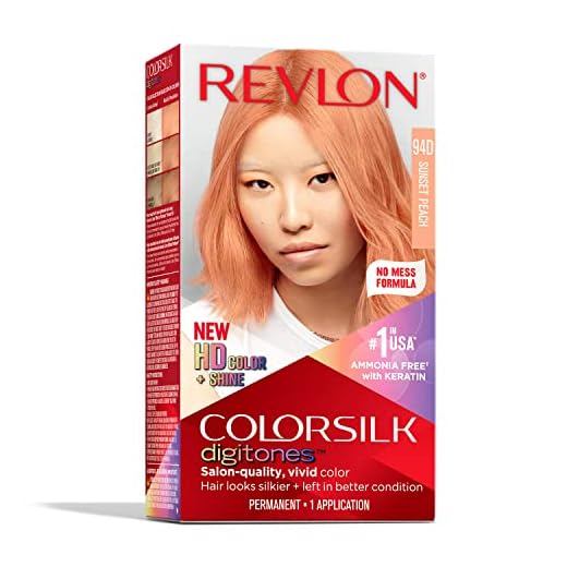 Revlon Permanent Hair Color ColorSilk Digitones with Keratin, 94D Sunset Peach (Pack of 1)
