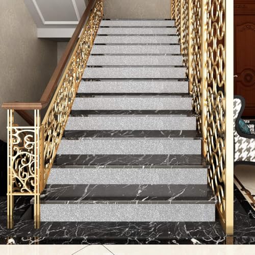 LACHEERY Klebefolie Silber Glitzer Tapete Selbstklebend Möbel Dekofolie 40cm x 200cm Möbelfolie Selbstklebend Silber Folie Möbel Vinyl DIY… – Ansicht 5