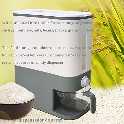 WAQIA Rice Bucket Rice Storage Box Large Sealed Grain Container Grain Storage
