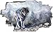 Produktbild Wolf Natur Tier Wildness Wandtattoo Wandsticker Wandaufkleber C0645 Größe 70 cm x 110 cm