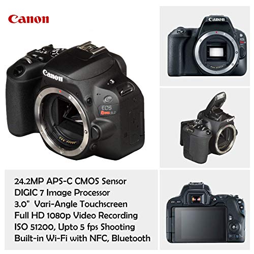 Canon EOS Rebel SL2 Cámara DSLR con lente y accesorios miniatura 2