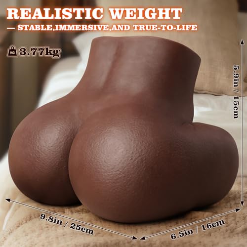Image of BIG SHOCKED Black Pocket Pussy Sex Doll, Powerful 5 Sucking & 8 Vibrating Realistic Ebony Sex Dolls Troso Male Sex Toy Female Busty Butt Ass Automatic Masturbator Sex Toys for Men Adult Toys Stroker