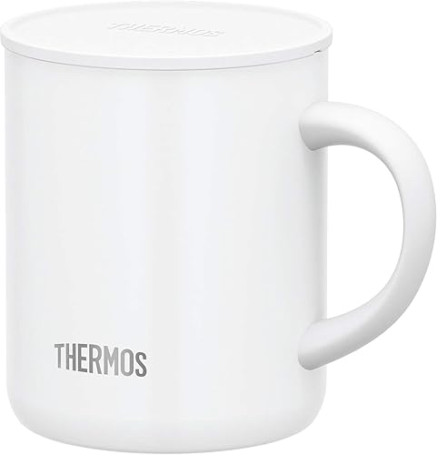 Thermos JDG-350C WH - Taza aislada al vacío, 11.8 onzas líquidas (11.8 fl oz), color blanco