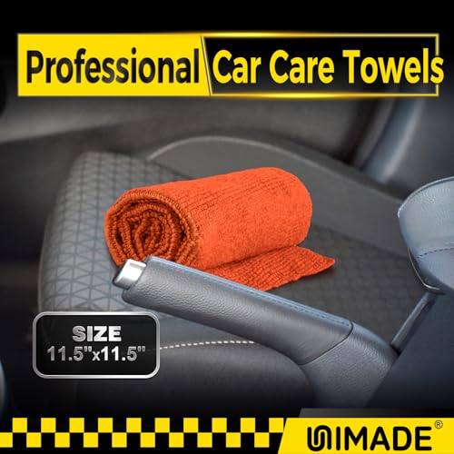 Microfiber Cleaning Cloth, 100PK Commercial Grade Work Rags Microfiber Towels for Cars Cleaning Rags Bulk Detailing Cloth for Automotive Bar Mechanic Restaurant Garage, 11.5"x11.5", Multicolor - Image 4