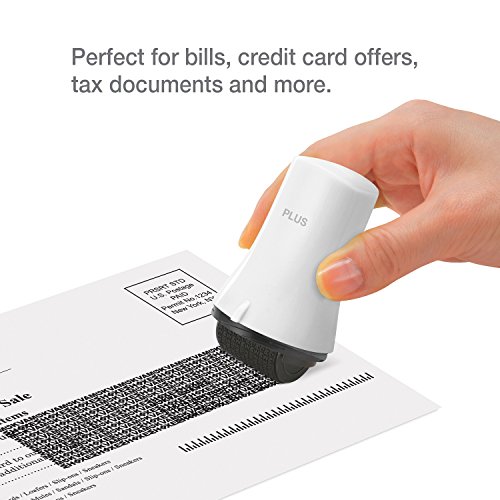 Image of Guard Your ID Wide Advanced Roller 2.0 Identity Theft Prevention Security Stamp White