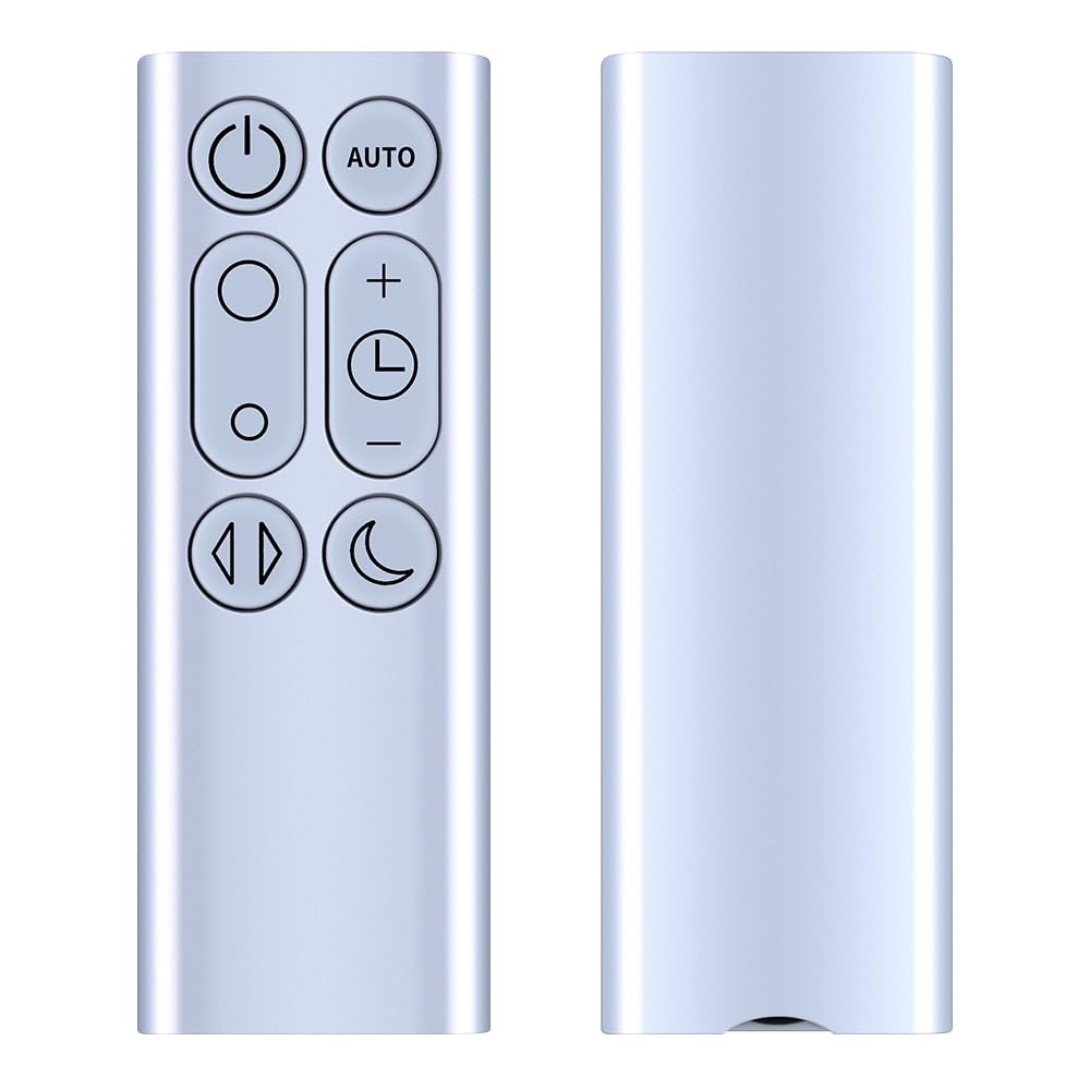 PZL Replacement Remote Control for Dyson Fan DP01 DP03 TP02 TP03 - No Battery, Silver
