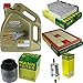 Produktbild Filter Set Inspektionspaket 5 Liter Motoröl Castrol EDGE Titanium FST 5W-30 LL MANN-FILTER Innenraumfilter Kraftstofffilter Luftfilter Ölfilter