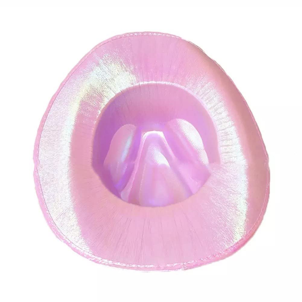 Danlai Neon Scintillanti Spazzolino Cappello Cowboy Divertente Divertimento Svuoto Di Cowgirl Cappello Olografico Berretto Cappello Rave Per Donne Uomini
