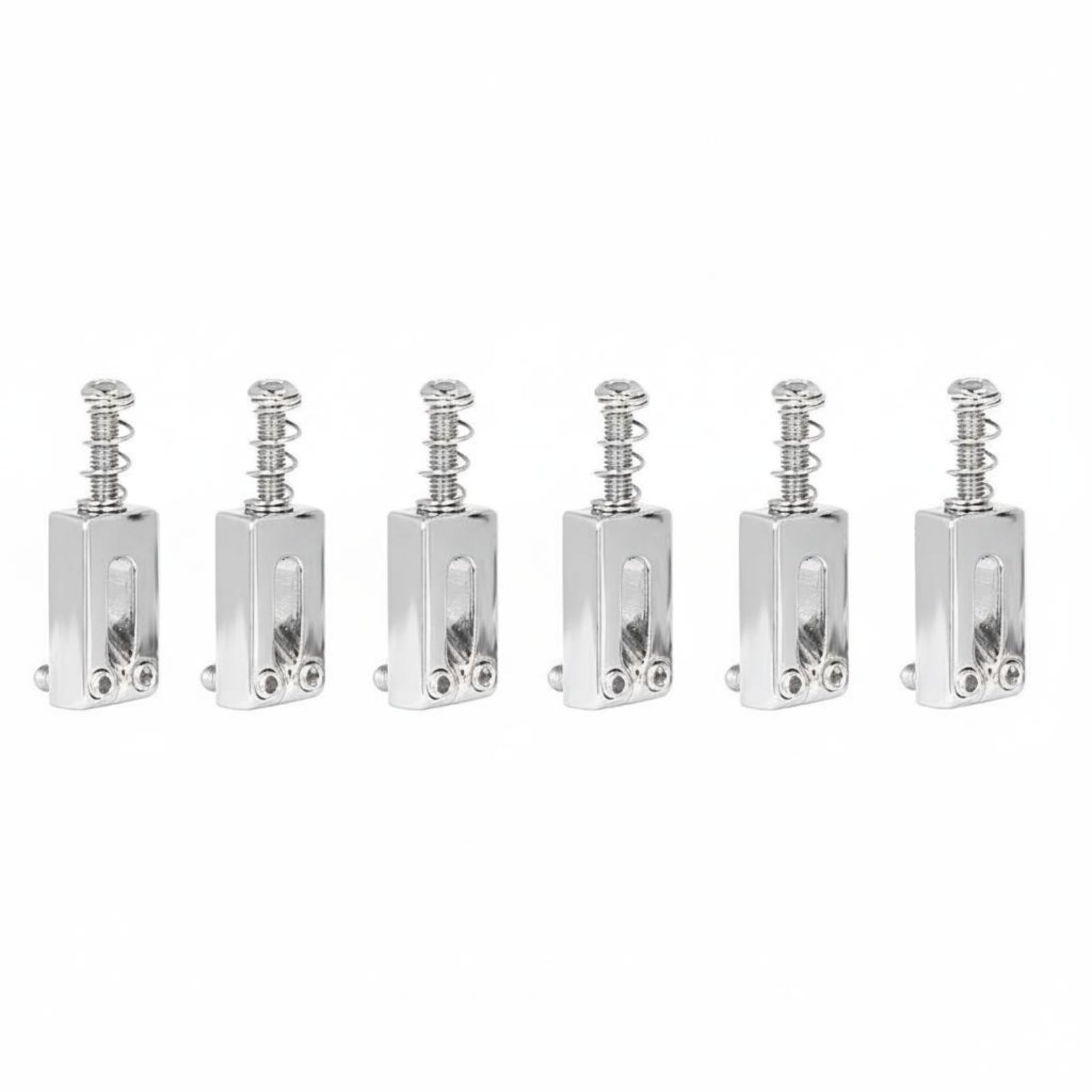 pexorva 6 pieces precise intonation st type guitar saddles improves sustain electric guitar bridge saddles metal construction for guitarists, luthiers, 6 pieces|musical instruments & gear | guita