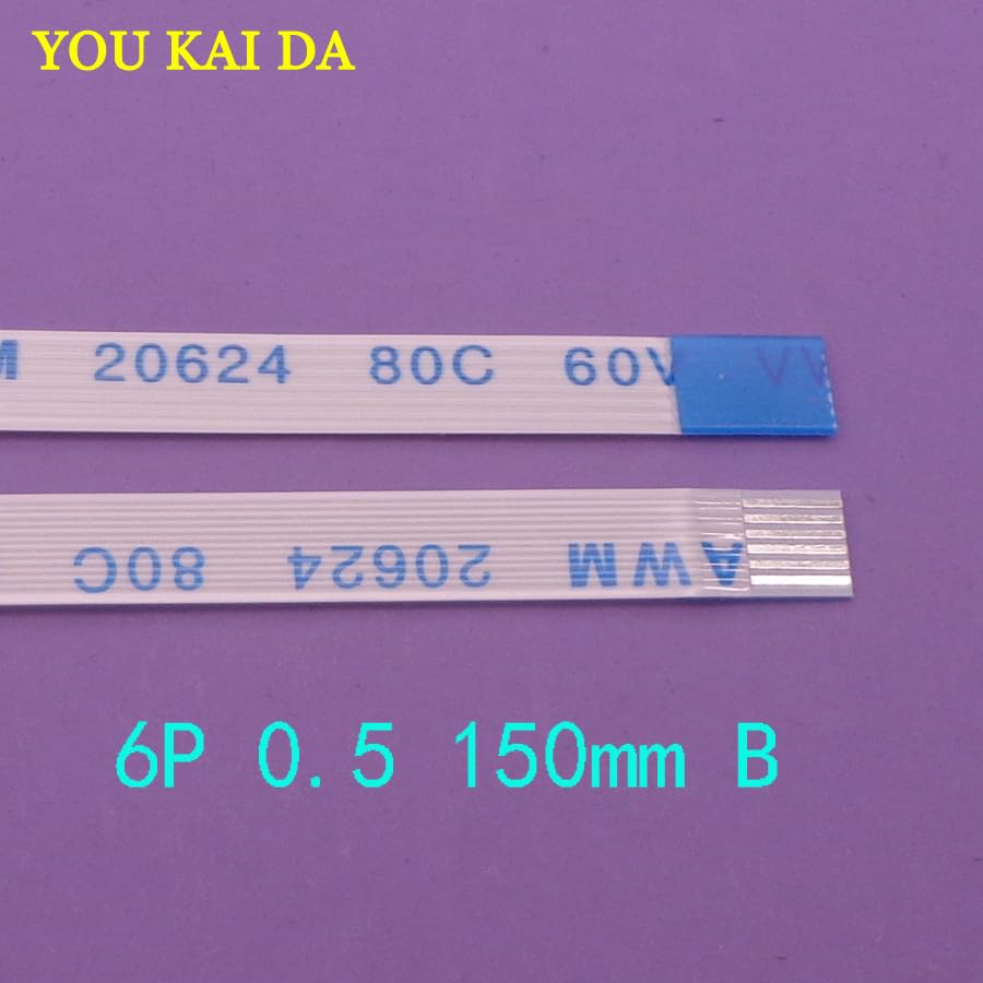 Wiring Connecting Terminals - 50pcs FFC FPC Flat Flexible Cable 0.5mm Pitch 6 pin 6PIN Reverse Length 150mm Width 3.5mm Ribbon Flex Cable