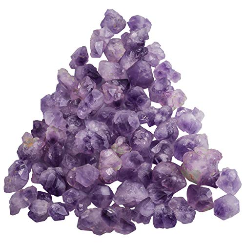 Sunyik SUNGDX002802 Natural Amethyst Rough Stone, Irregular Raw Crystal Point Loose Gemstone thumb #2