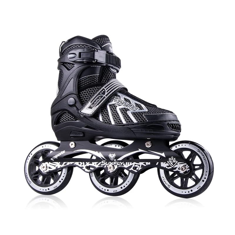 100mm Big 3 Wheels Adjustable Speed Skates Inline Skates patines Freestyle Skate Shoes (B0CVSBF4XK) Amazon Price History, Amazon Price Tracker