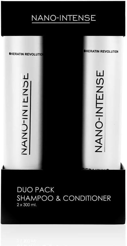 Keratin Revolution Nano-Intense Repairing Shampoo 300ml & Repairing Conditioner 300ml Duo Pack