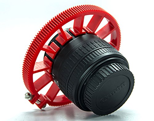 Cinematics Dslr Lens Gear Ring For Follow Focus Belt 60-70Mm For Dslr Pro Mod 0.8 Red #TOP5