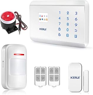 KERUI - Kit Antirrobo de Casa y Oficina 8218G, Alarma Inalámbrica con Teclado Telefónico GSM