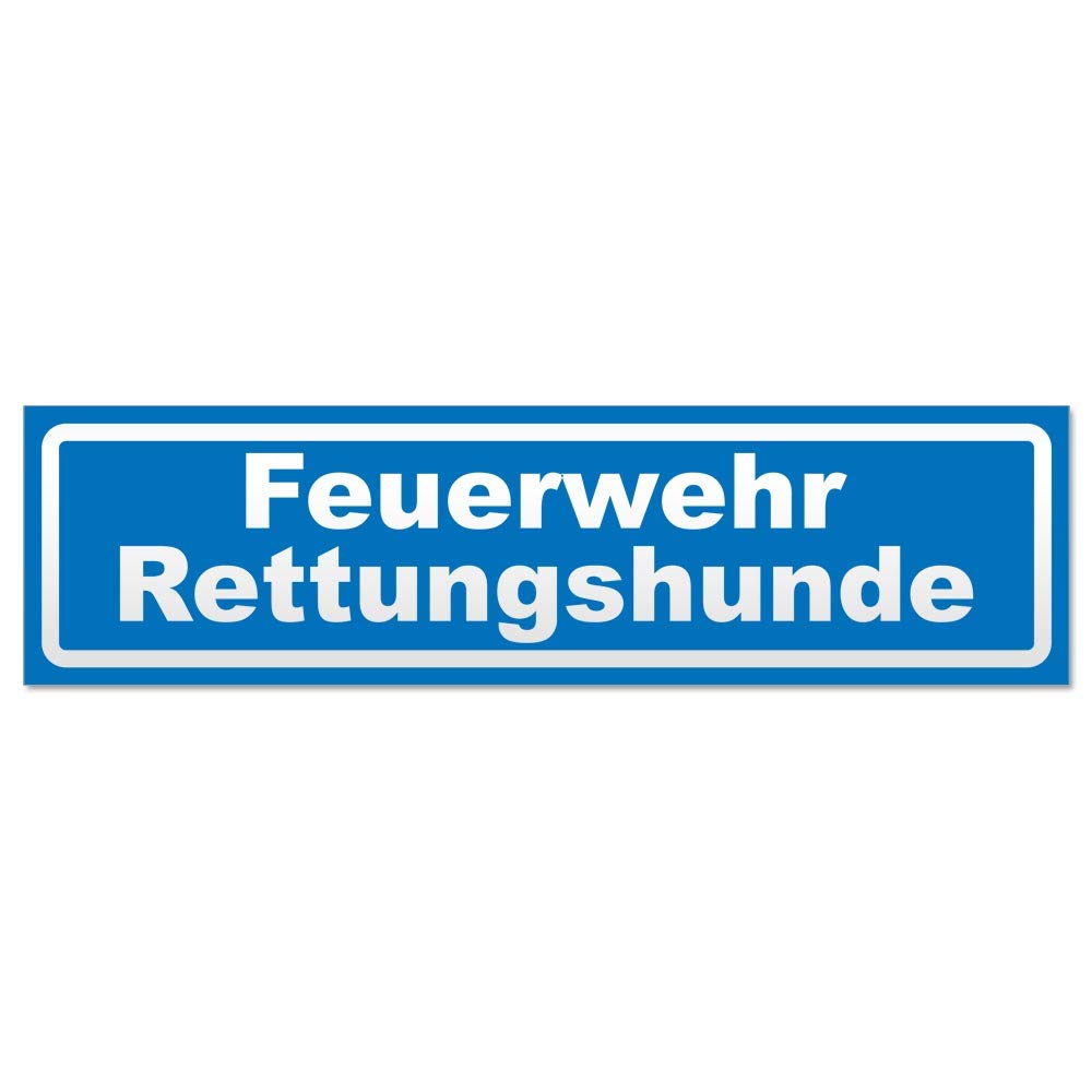Kiwistar Magnetschild 'Feuerwehr Rettungshunde' – 20 Cm, Lindgrün – Magnetisch Für Auto, Tür & Mehr