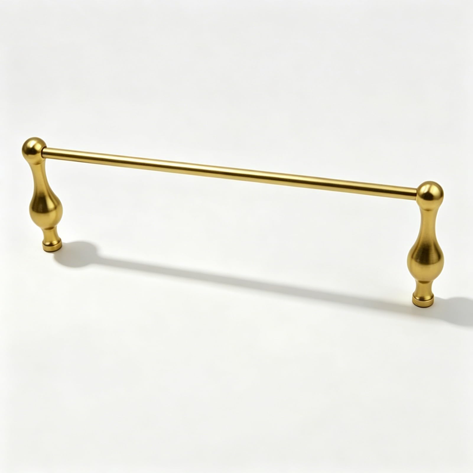 Zimgod Gold-C Gold Gallery Rail Set For Shelf, Metal Tipping Rail Bar With Spindles, Anti Fall Shelves Guardrail For Spice Shelf/Kitchen Storage, Custom Size(,52In/132Cm)