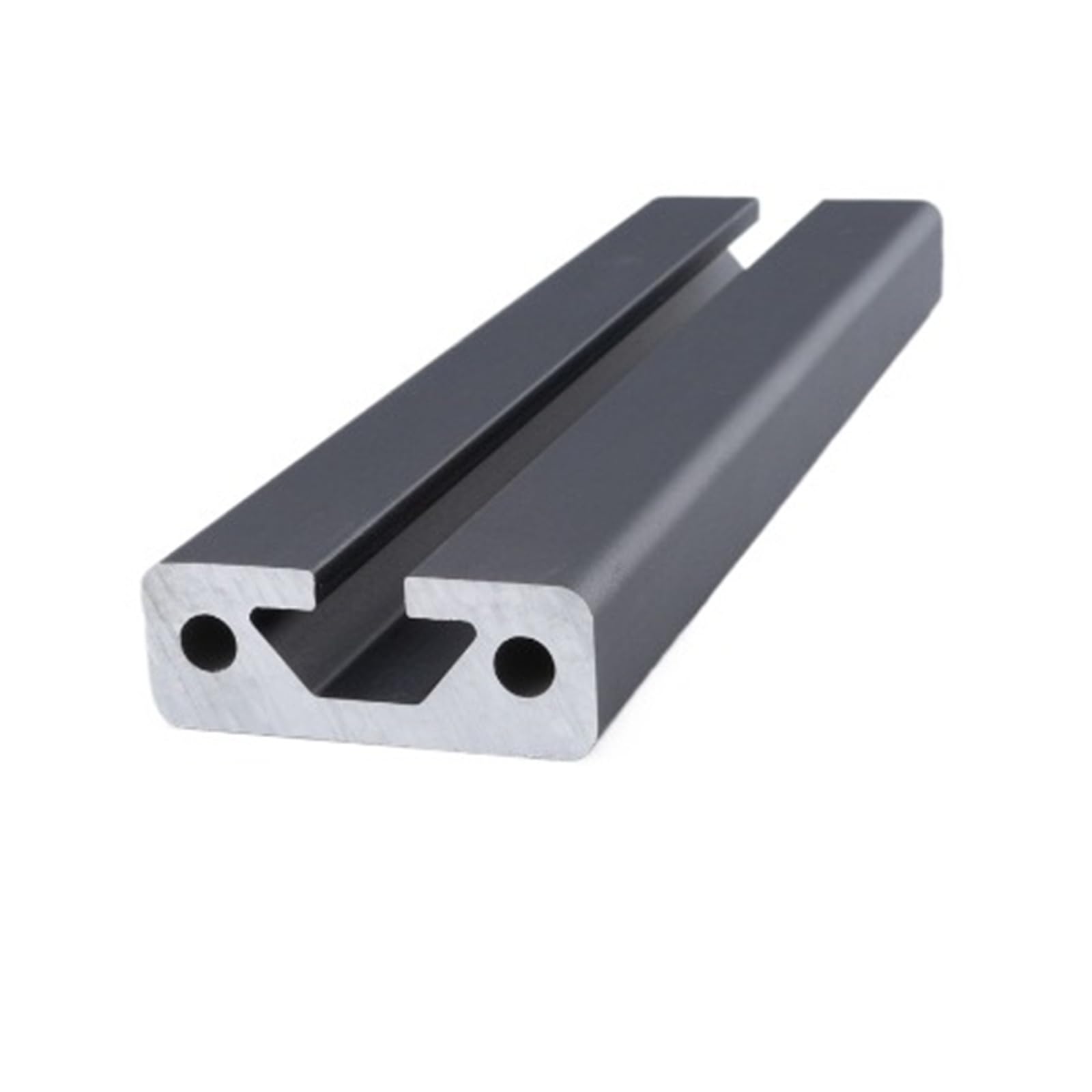 GTPBAO Profilo in alluminio anodizzato 16x40mm, standard europeo 1640, telaio for guide lineari for linee di montaggio industriali, scaffalature di arrampicata Binario estruso(Nero,850mm long)